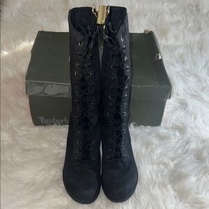 Timberland Women's Dark Lace-Up Boots